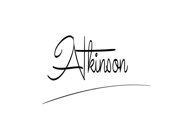 The best stylish Atkinson name signature simple easy in English