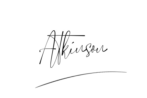 The best stylish Atkinson name signature simple easy in English