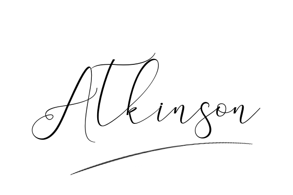 The best stylish Atkinson name signature simple easy in English