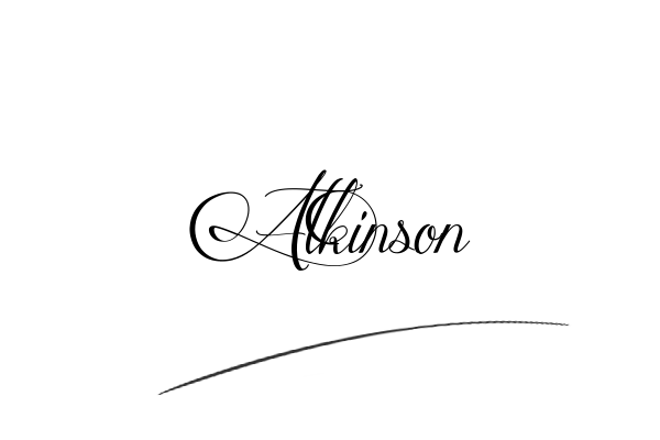 The best stylish Atkinson name signature simple easy in English