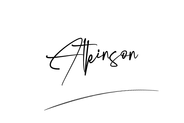 The best stylish Atkinson name signature simple easy in English