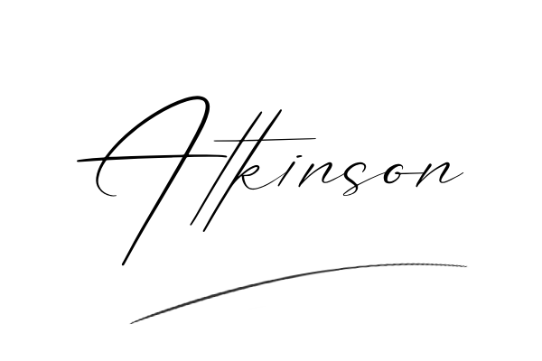 The best stylish Atkinson name signature simple easy in English