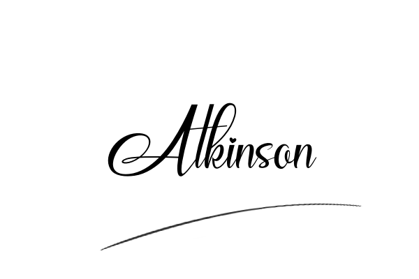 The best stylish Atkinson name signature simple easy in English