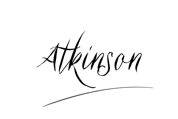 The best stylish Atkinson name signature simple easy in English