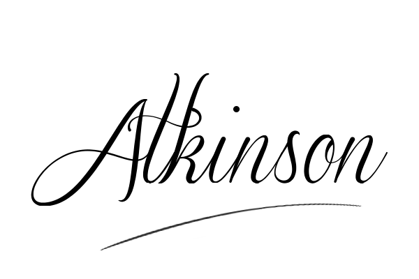The best stylish Atkinson name signature simple easy in English