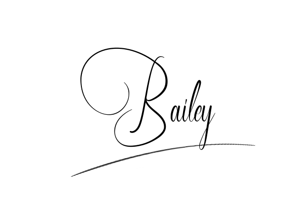 The best stylish Bailey name signature simple easy in English