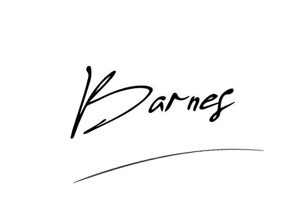 The best stylish Barnes name signature simple easy in English