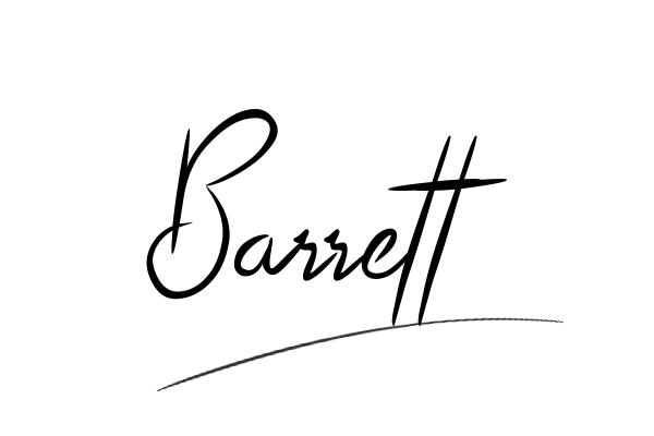 The best stylish Barrett name signature simple easy in English