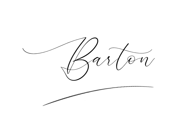 The best stylish Barton name signature simple easy in English