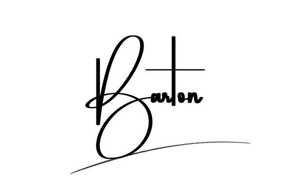 The best stylish Barton name signature simple easy in English