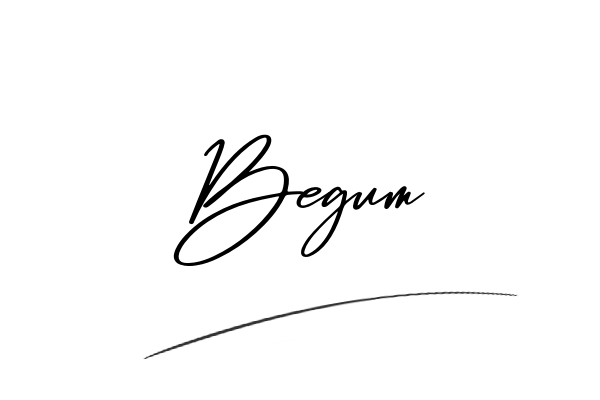 The best stylish Begum name signature simple easy in English