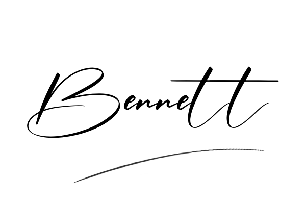 The best stylish Bennett name signature simple easy in English