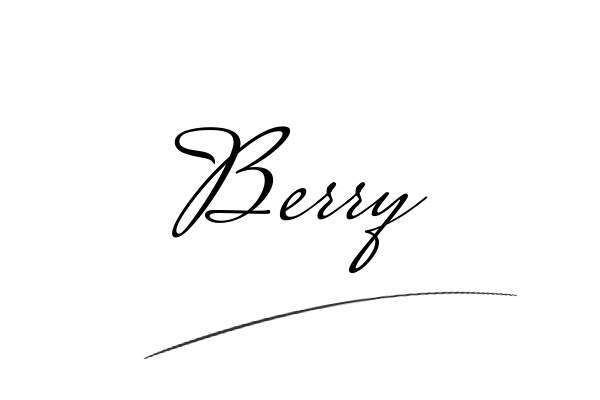 The best stylish Berry name signature simple easy in English