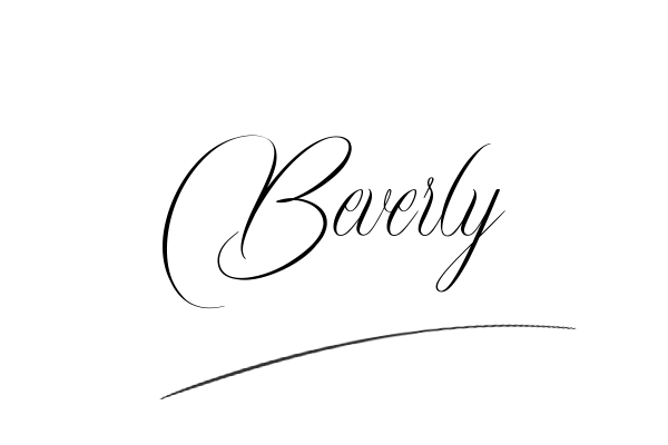 The best stylish Beverly name signature simple easy in English