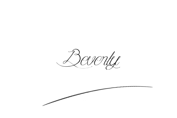 The best stylish Beverly name signature simple easy in English