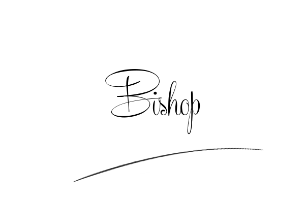 The best stylish Bishop name signature simple easy in English