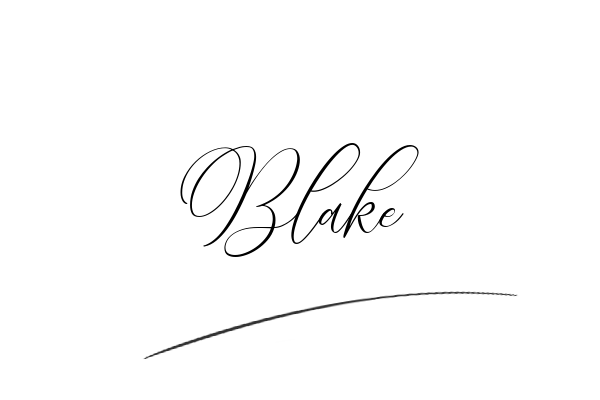 The best stylish Blake name signature simple easy in English