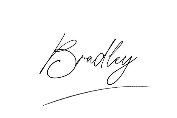 The best stylish Bradley name signature simple easy in English