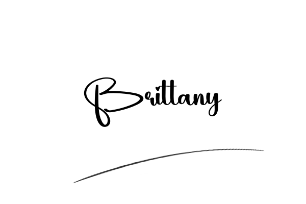 The best stylish Brittany name signature simple easy in English