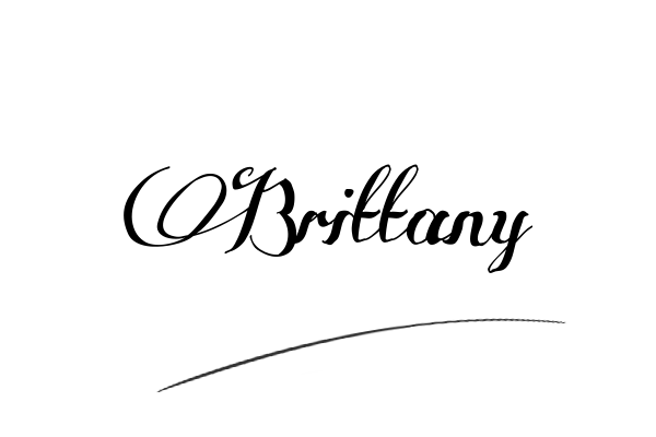 The best stylish Brittany name signature simple easy in English