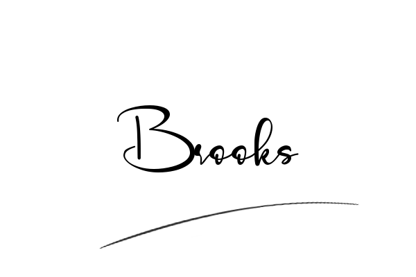 The best stylish Brooks name signature simple easy in English