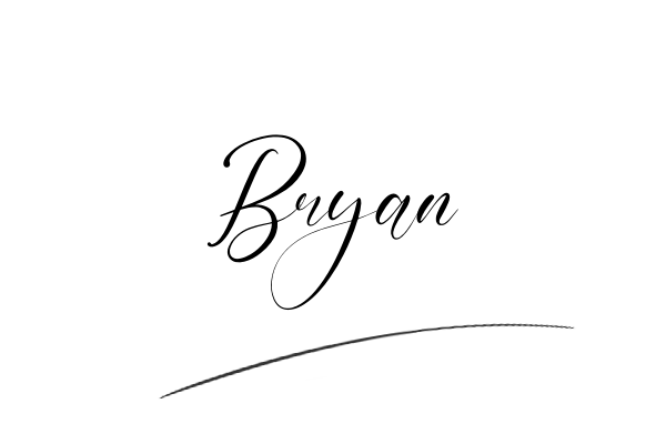 The best stylish Bryan name signature simple easy in English