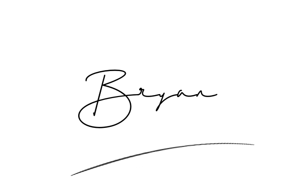 The best stylish Bryan name signature simple easy in English