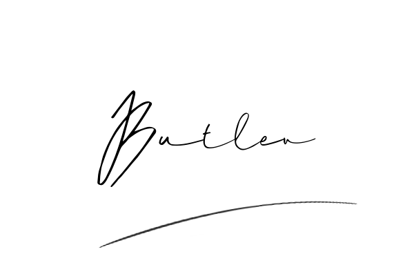The best stylish Butler name signature simple easy in English