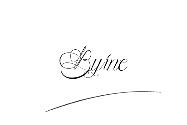 The best stylish Byrne name signature simple easy in English