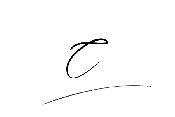 The best stylish C name signature simple easy in English