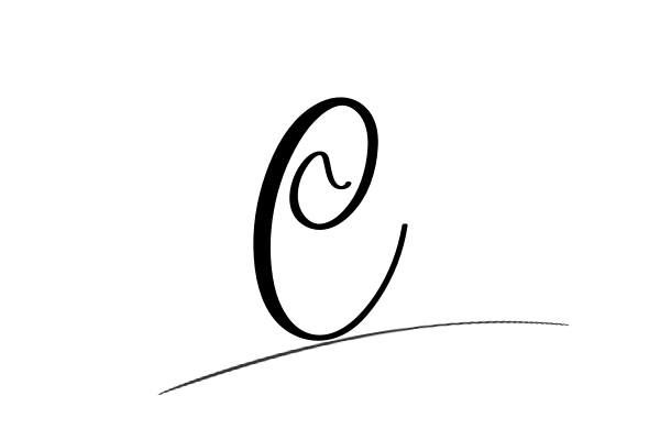 The best stylish C name signature simple easy in English