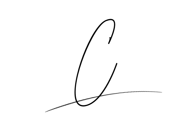 The best stylish C name signature simple easy in English