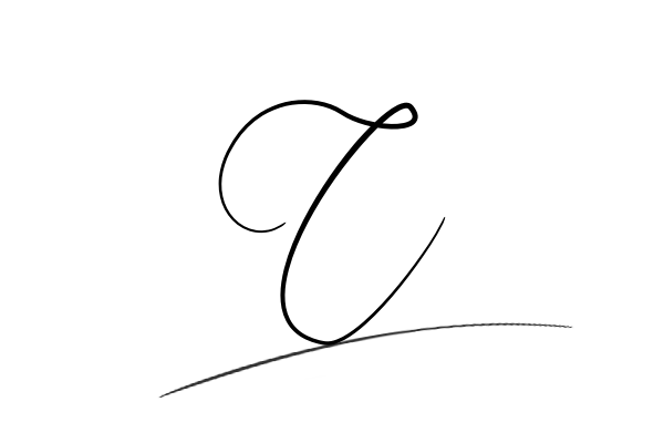 The best stylish C name signature simple easy in English
