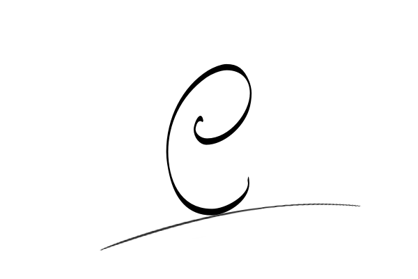 The best stylish C name signature simple easy in English