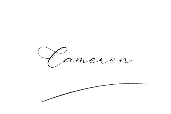 The best stylish Cameron name signature simple easy in English