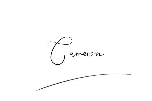 The best stylish Cameron name signature simple easy in English