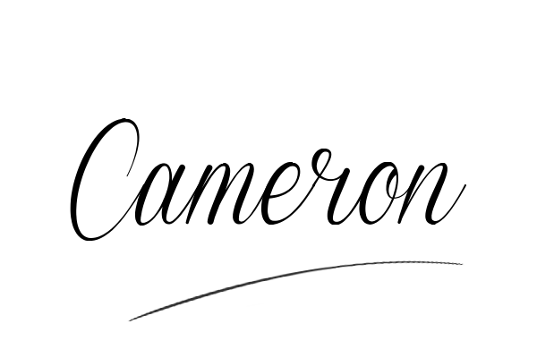 The best stylish Cameron name signature simple easy in English