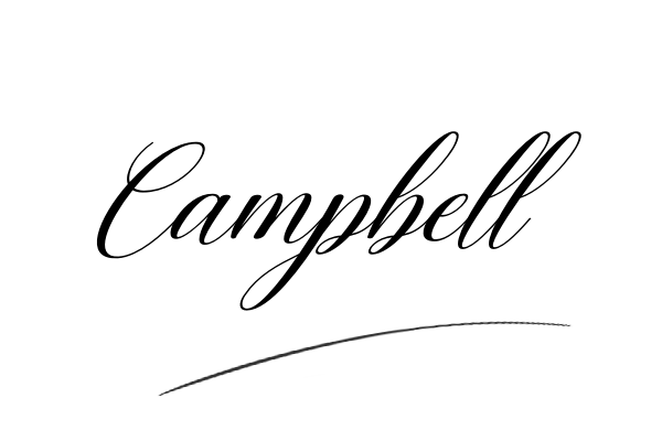 The best stylish Campbell name signature simple easy in English
