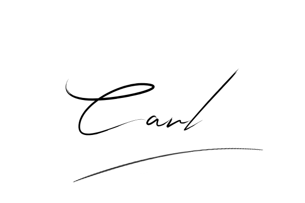 The best stylish Carl name signature simple easy in English