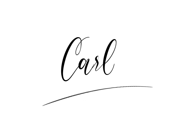 The best stylish Carl name signature simple easy in English