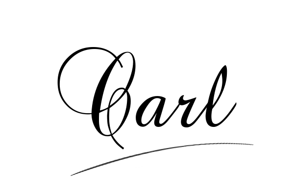 The best stylish Carl name signature simple easy in English