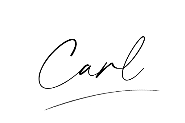 The best stylish Carl name signature simple easy in English