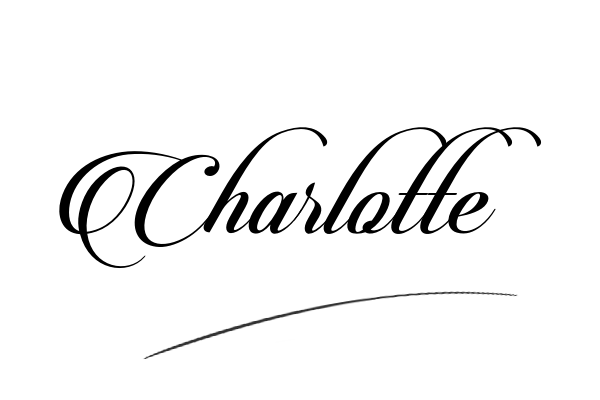 The best stylish Charlotte name signature simple easy in English