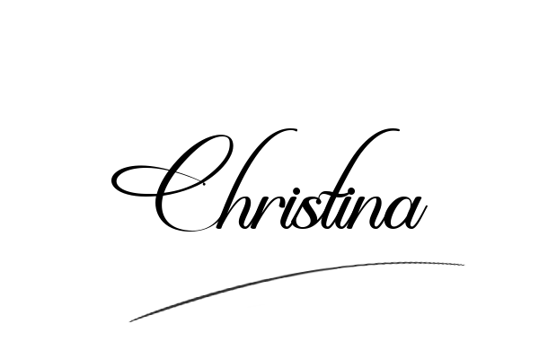 The best stylish Christina name signature simple easy in English