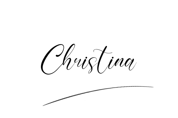The best stylish Christina name signature simple easy in English