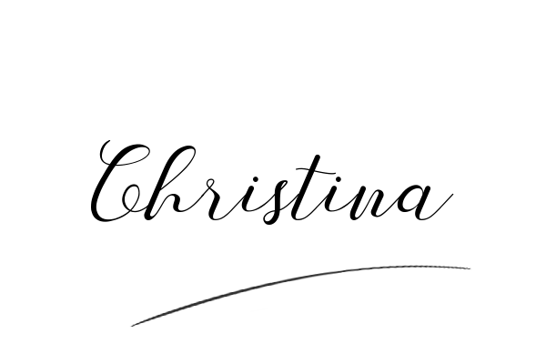 The best stylish Christina name signature simple easy in English