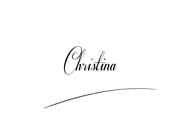The best stylish Christina name signature simple easy in English
