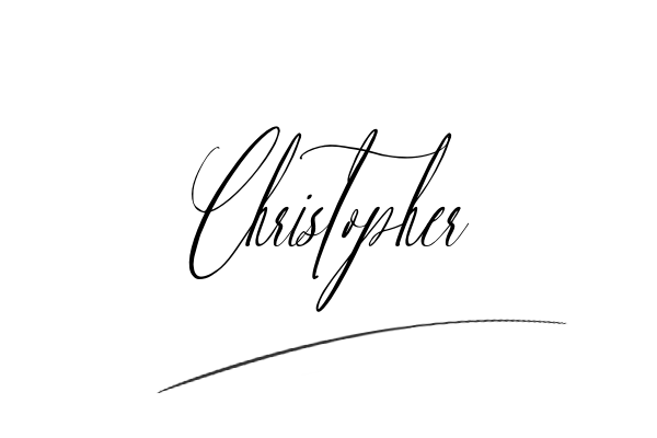 The best stylish Christopher name signature simple easy in English