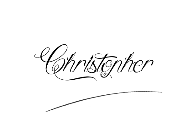 The best stylish Christopher name signature simple easy in English