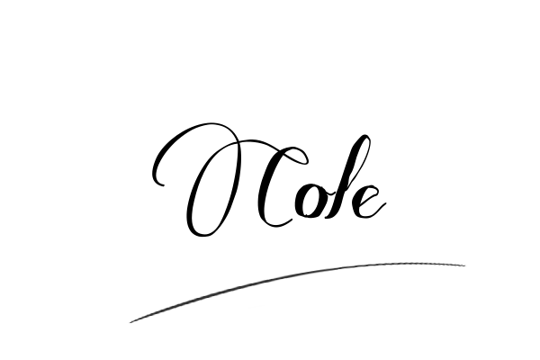 The best stylish Cole name signature simple easy in English